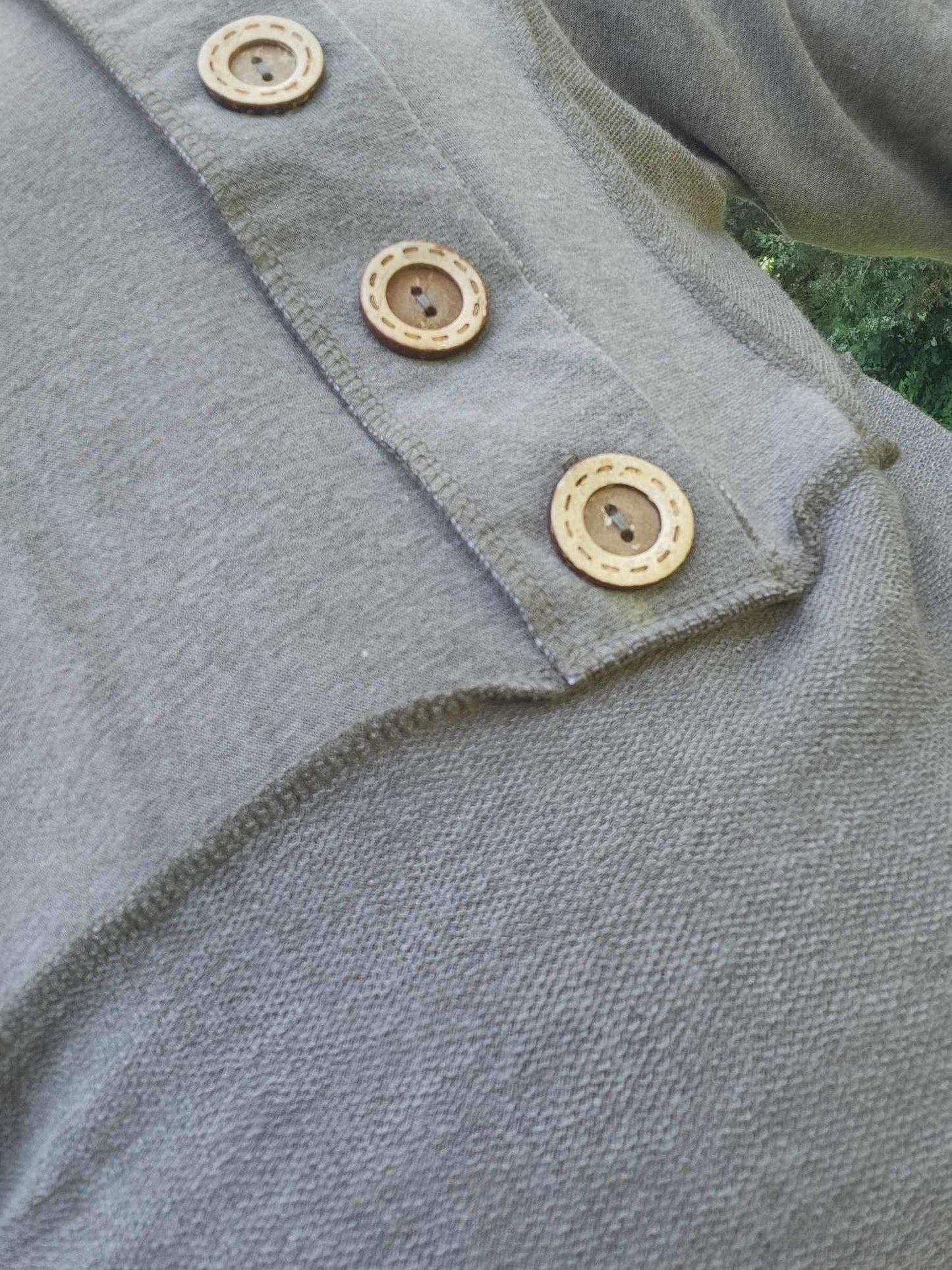 Plus Long Sleeve Button Down Hoodie