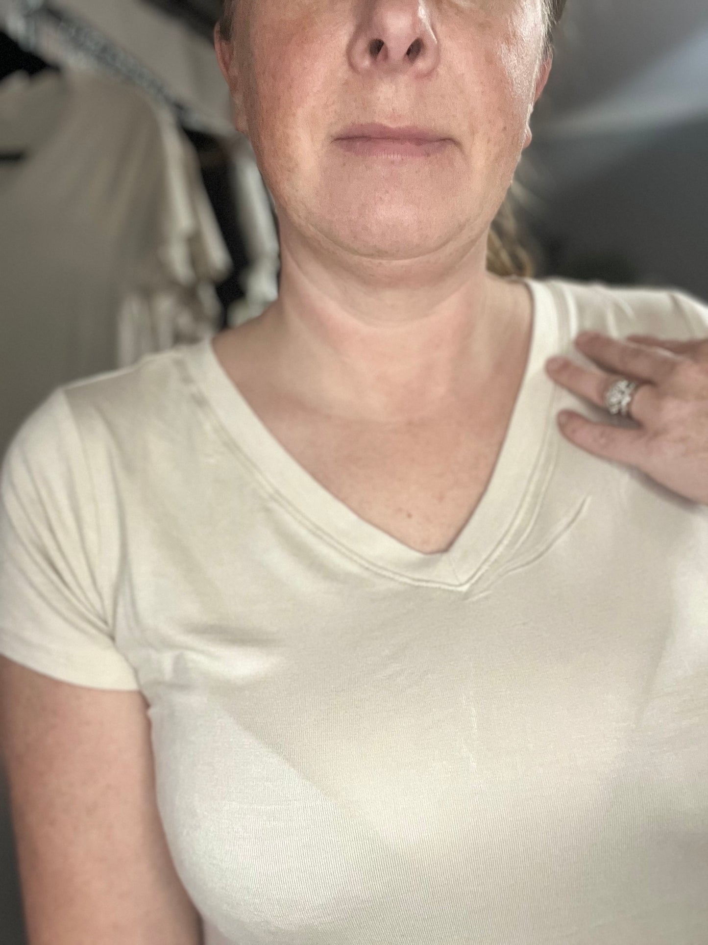 Rayon Short Sleeve Round Neck Top