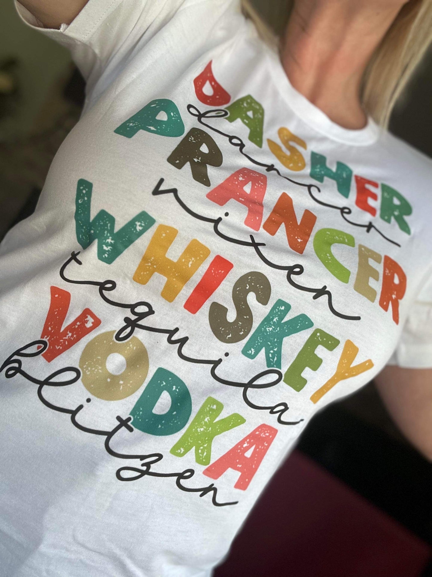 Reindeer and their cocktails Graphic tee