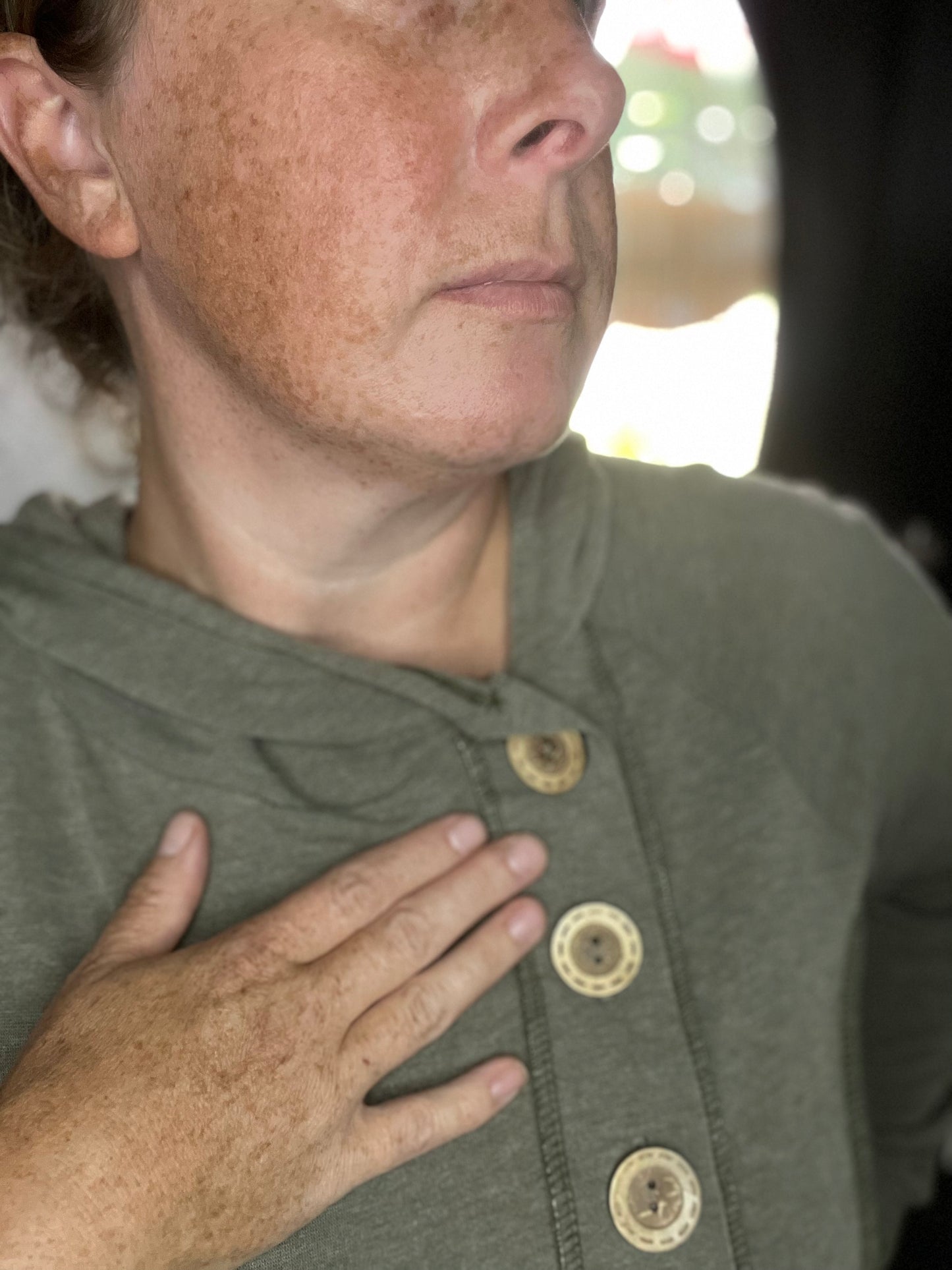 Plus Long Sleeve Button Down Hoodie