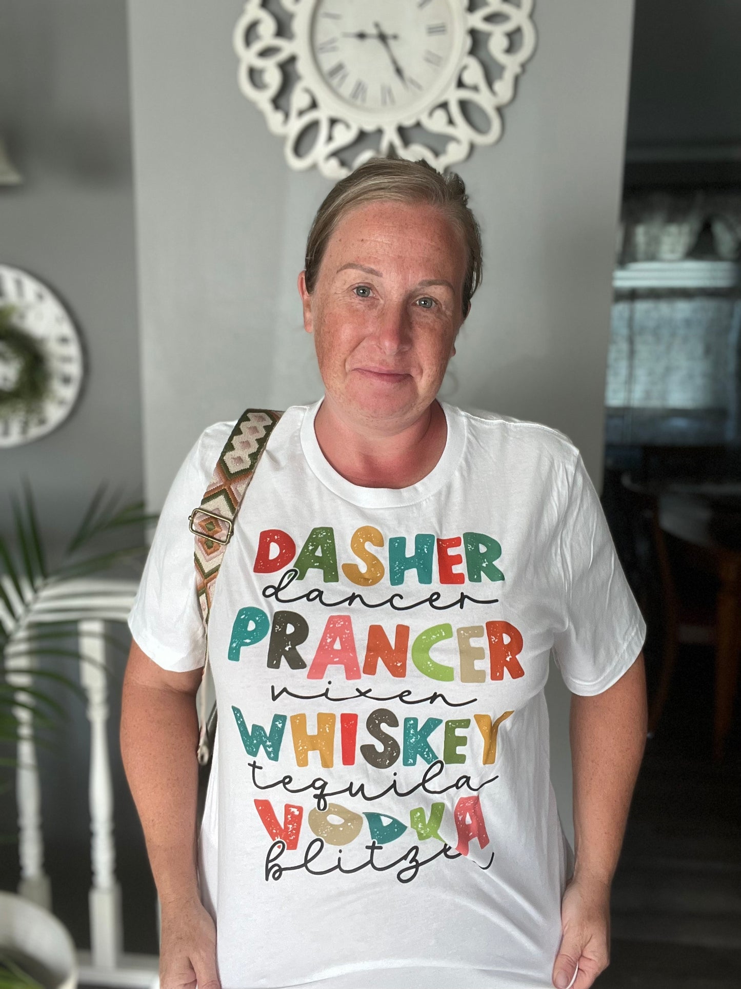 Reindeer and their cocktails Graphic tee