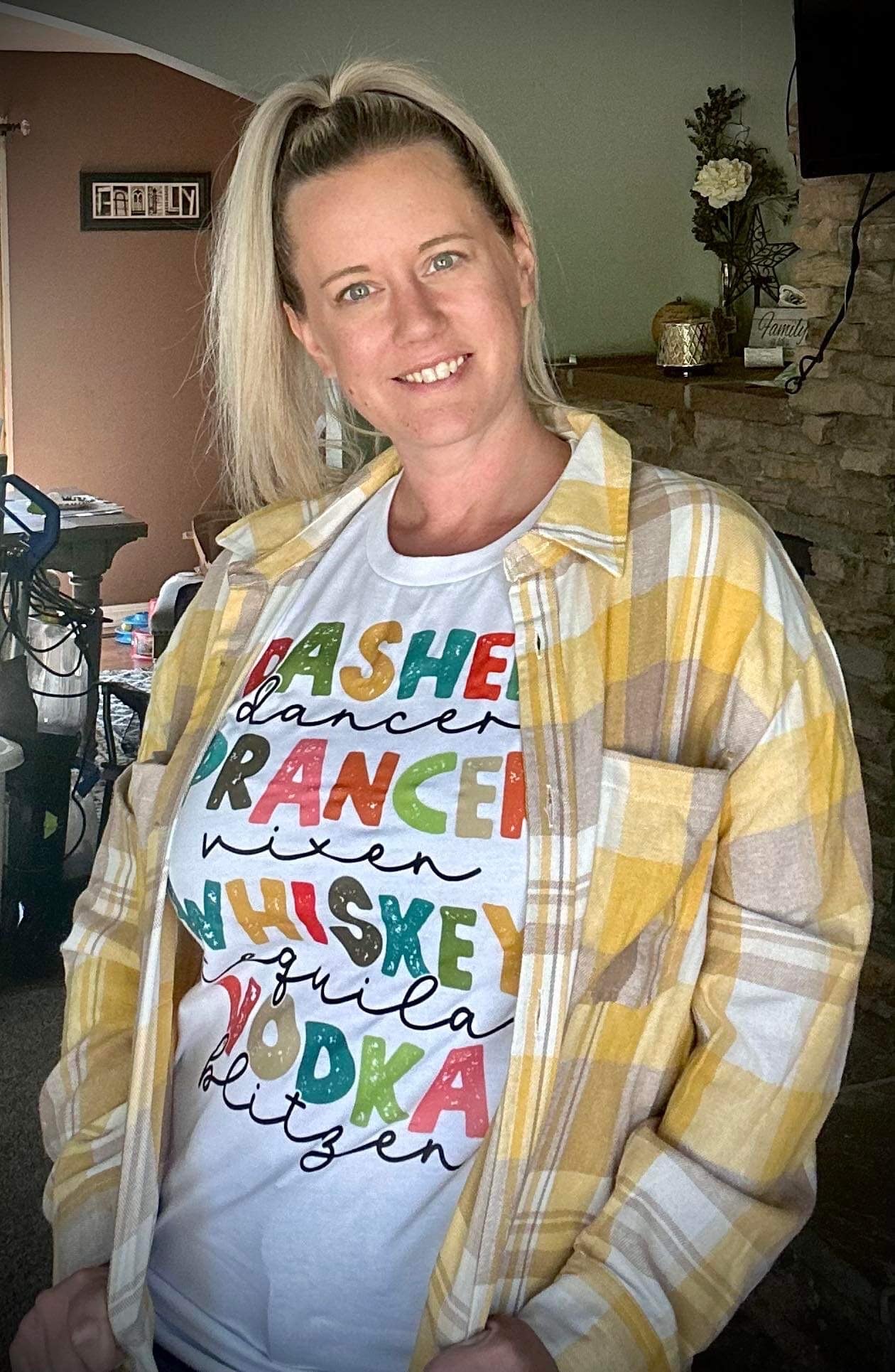Reindeer and their cocktails Graphic tee