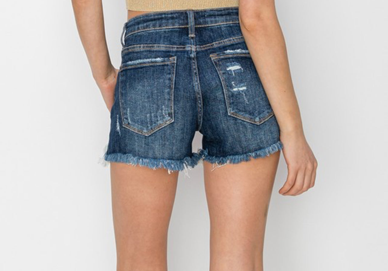 Risen Mid Rise Button Fly Shorts