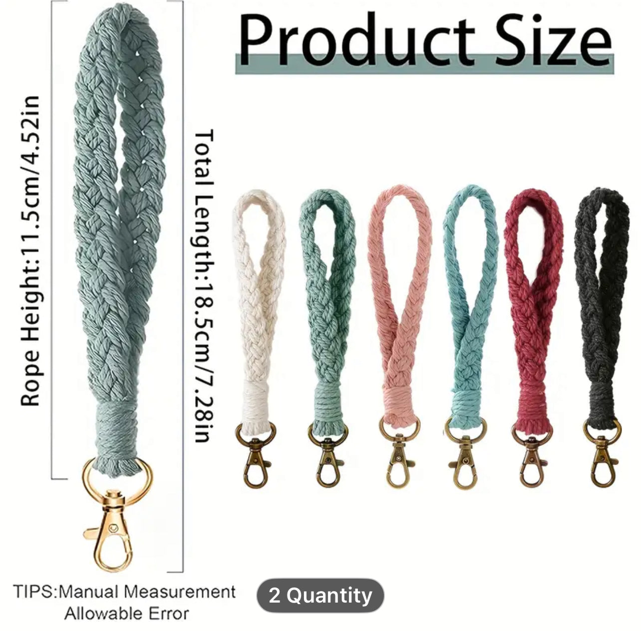 Boho Handwoven Keychain