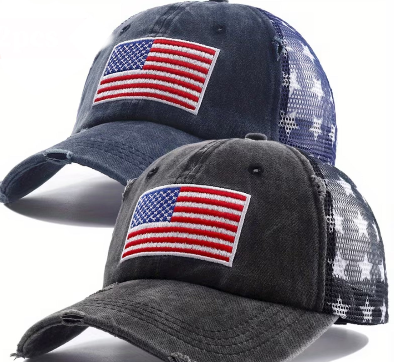 Stars & Stripes Vintage Washed Trucker Hat
