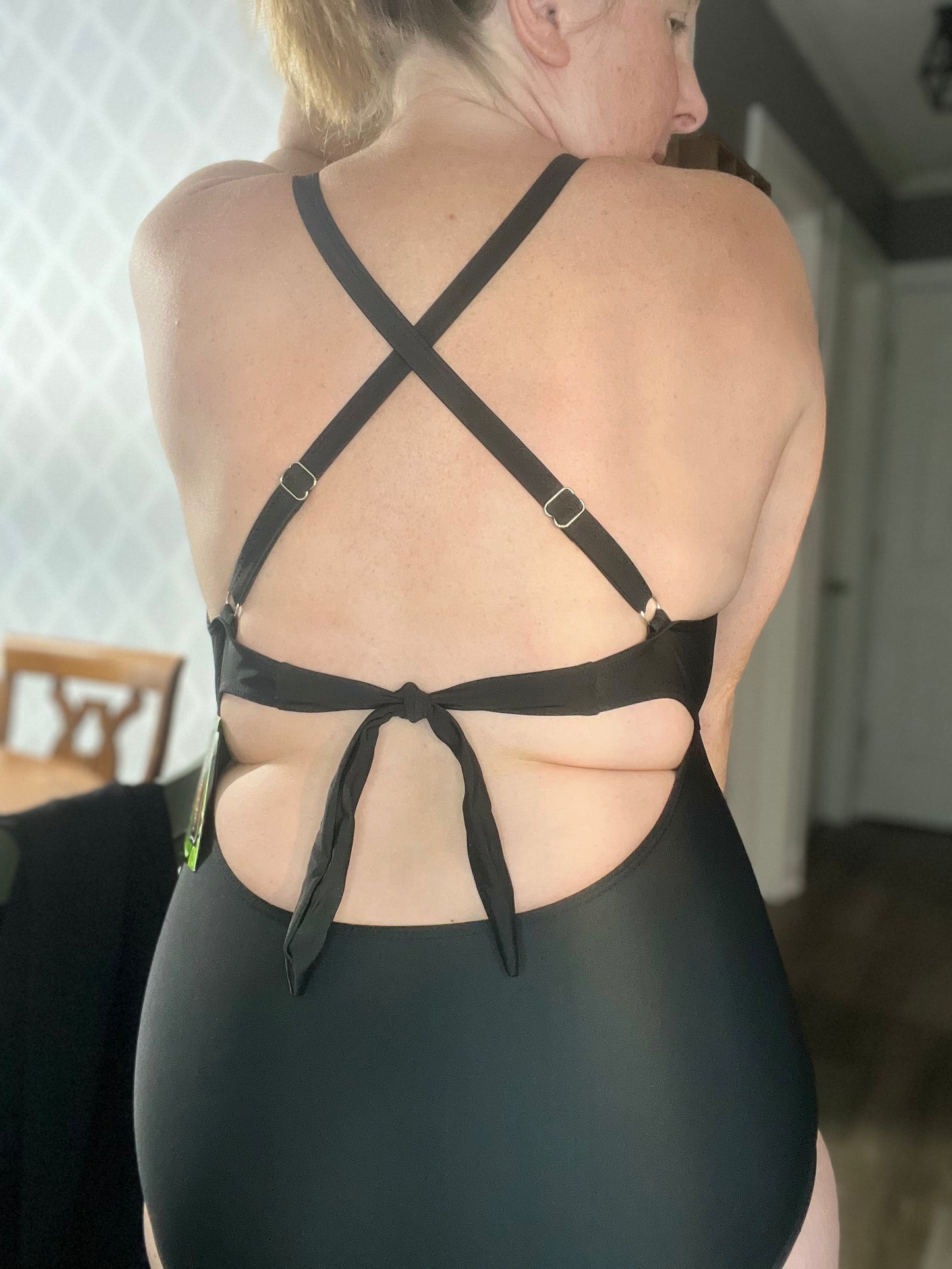 Color Block One Piece Suit