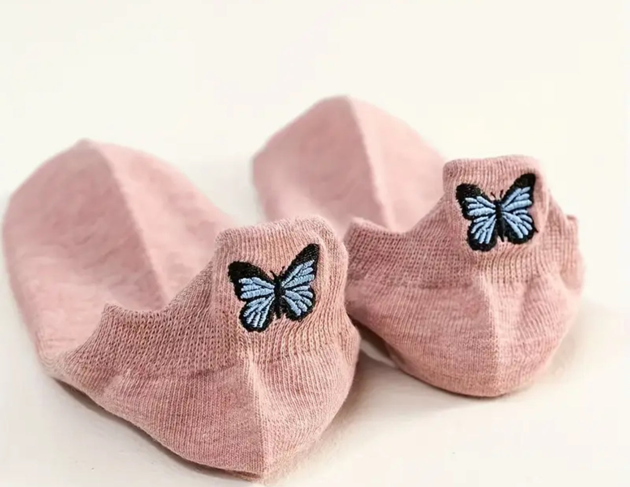 Butterfly No-Show Sock
