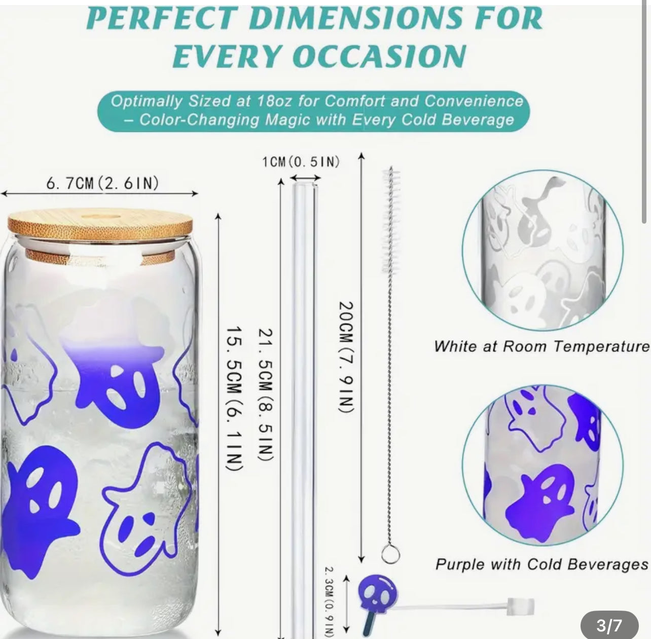 Color Change Glass Beverage Cup