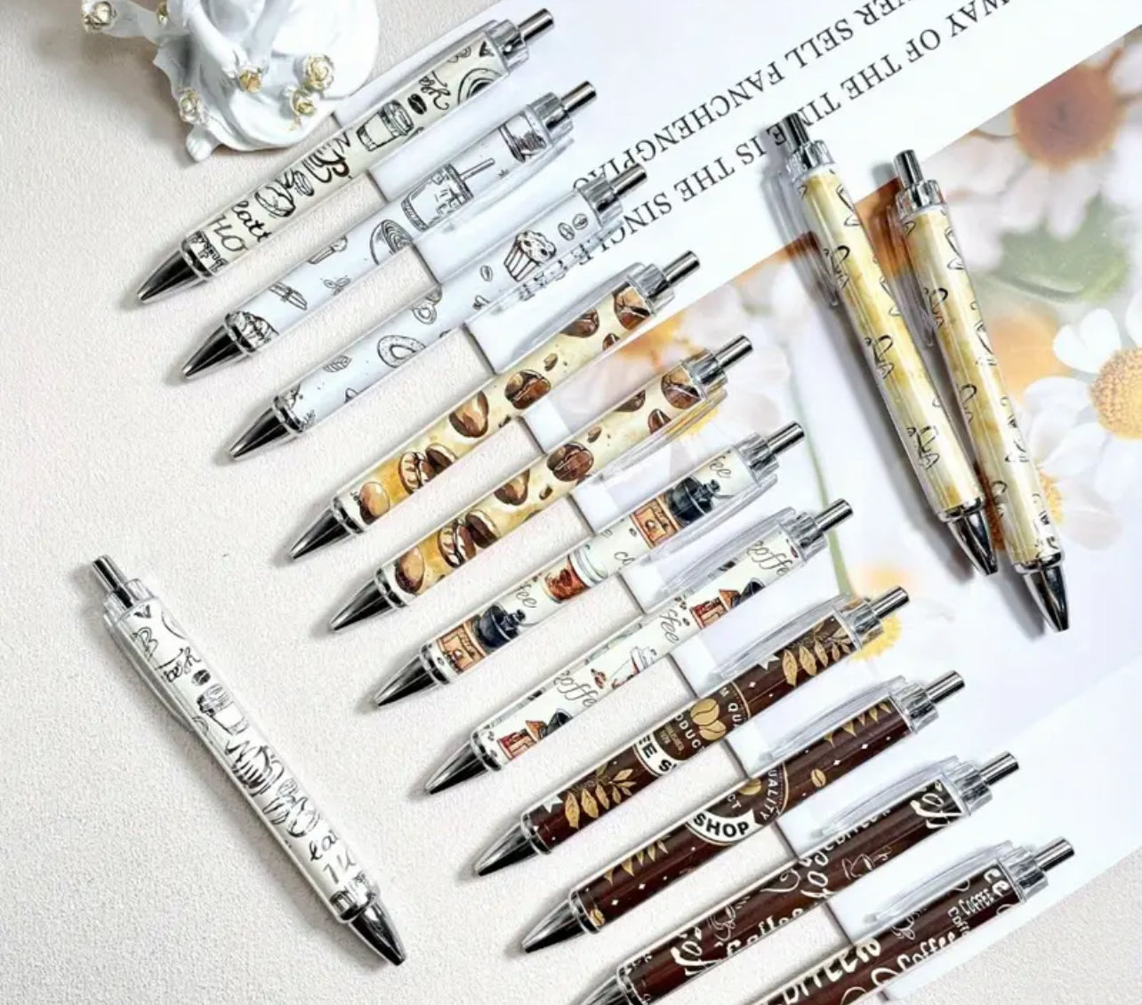 Ballpoint Coffee Themed Pens
