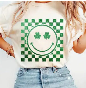 Luck of the Irish Smiley Face Tee