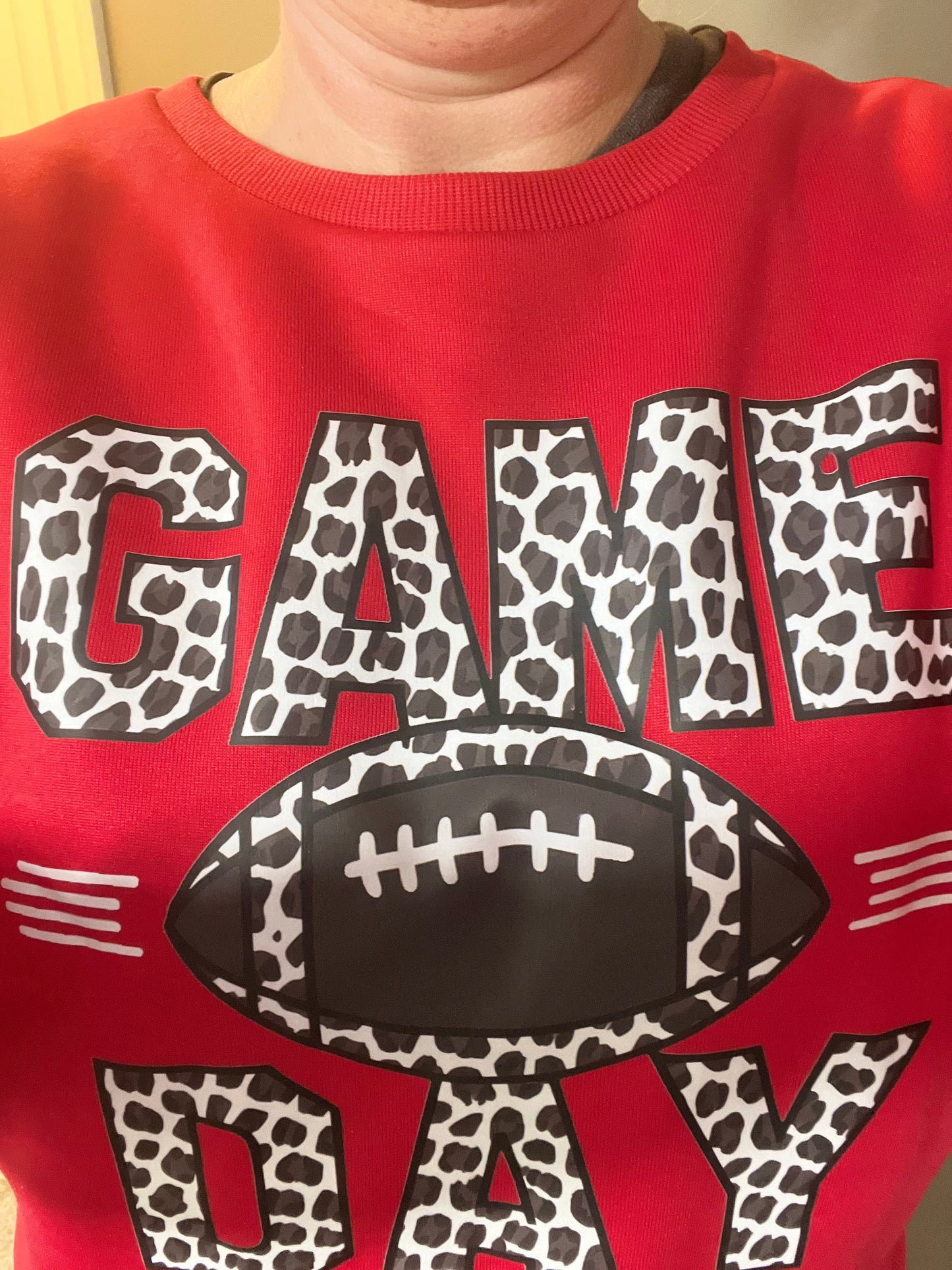 Leopard Game Day Fleece Crewneck