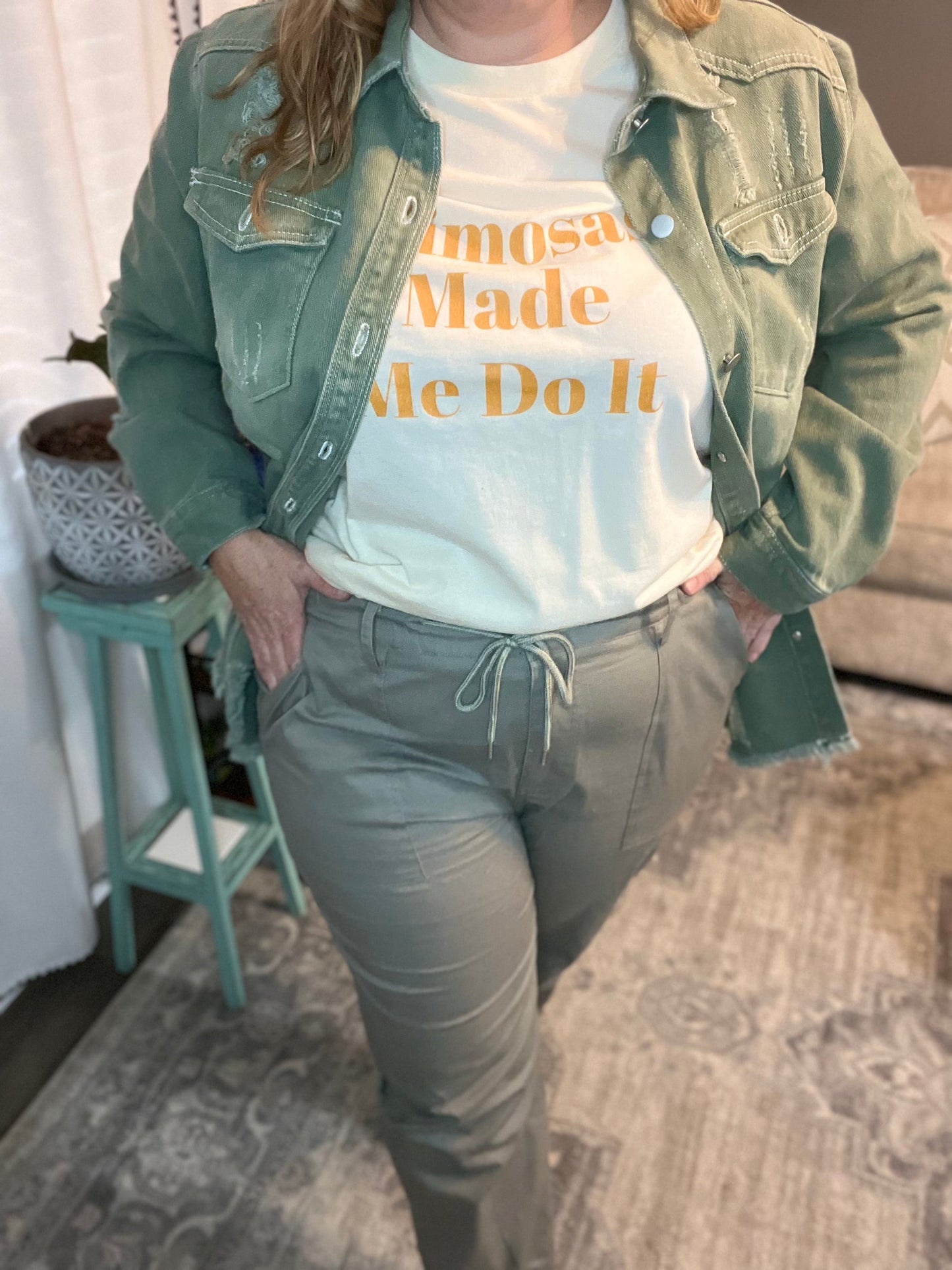 Ankle zip drawstring jogger FINAL SALE