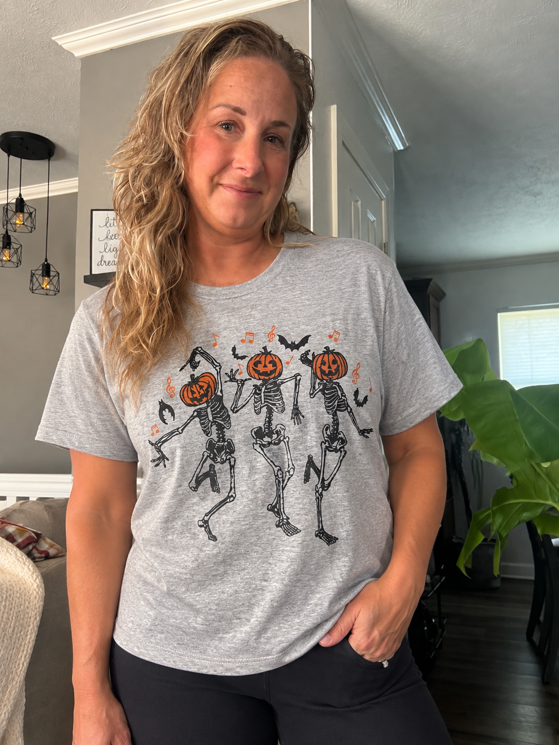 Dancing Skellies Halloween Graphic Tee
