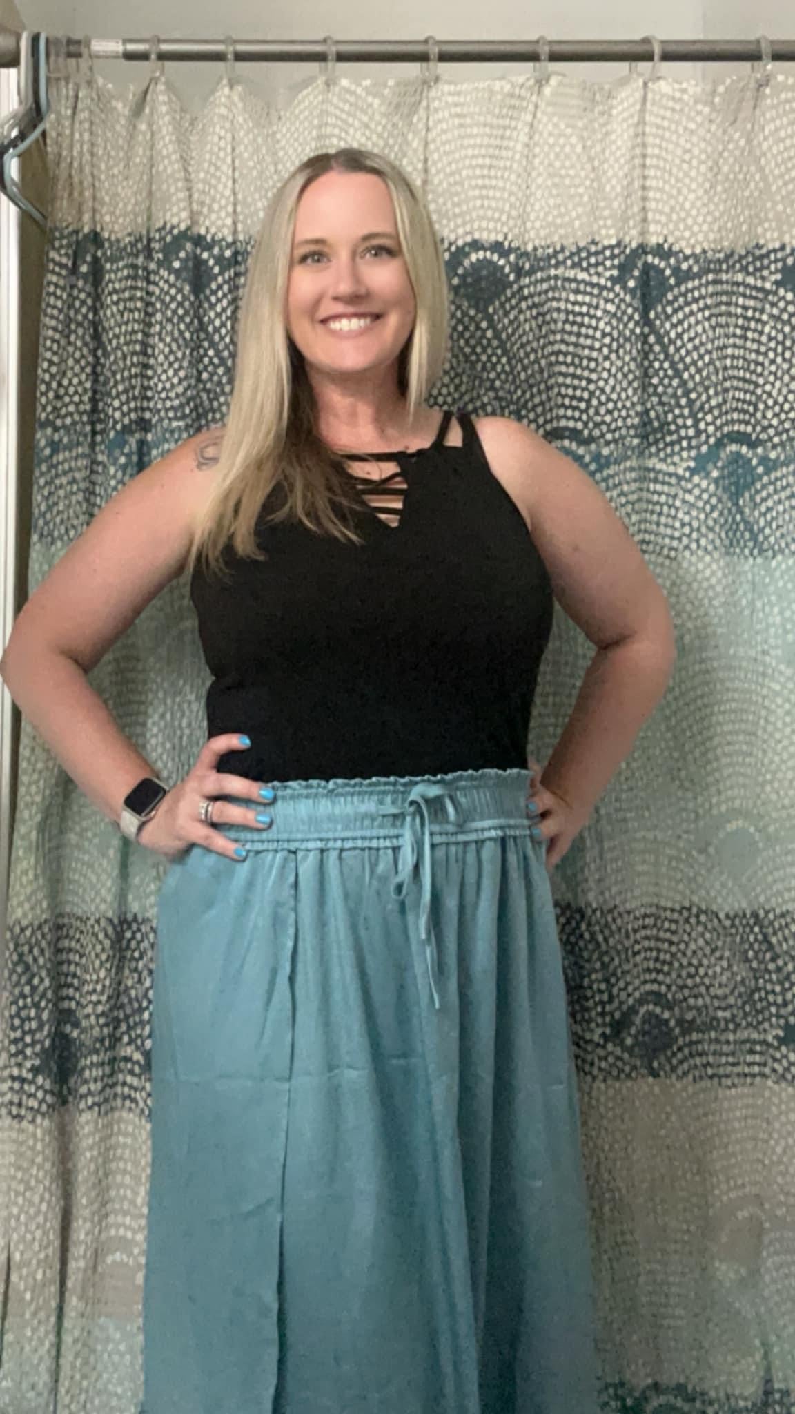 Vacation Maxi Side Slit Skirt