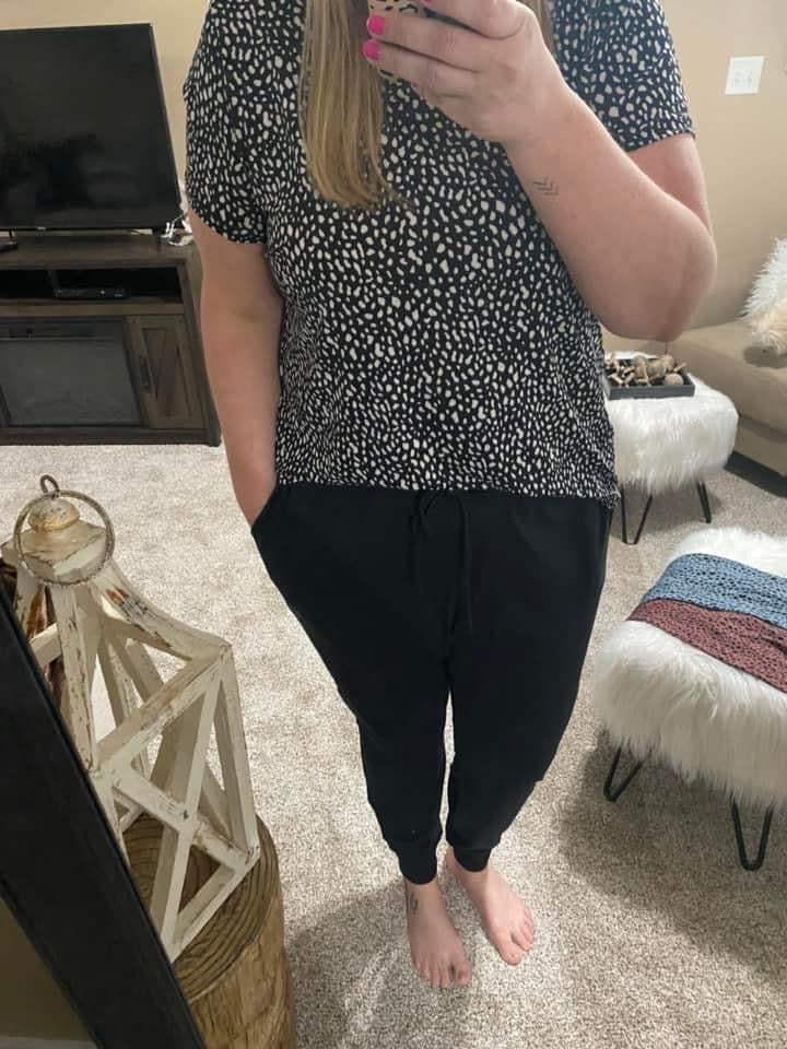 Penny Dot Jersey Top