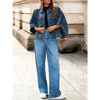 Drop it Like It’s Hot Oversized Cropped Denim Jacket