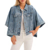 Drop it Like It’s Hot Oversized Cropped Denim Jacket