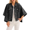 Drop it Like It’s Hot Oversized Cropped Denim Jacket