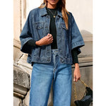 Drop it Like It’s Hot Oversized Cropped Denim Jacket