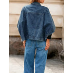 Drop it Like It’s Hot Oversized Cropped Denim Jacket