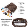 Throw it all in Vegan Leather Laptop Tote Bag