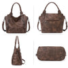 Throw it all in Vegan Leather Laptop Tote Bag