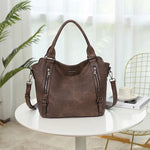 Throw it all in Vegan Leather Laptop Tote Bag