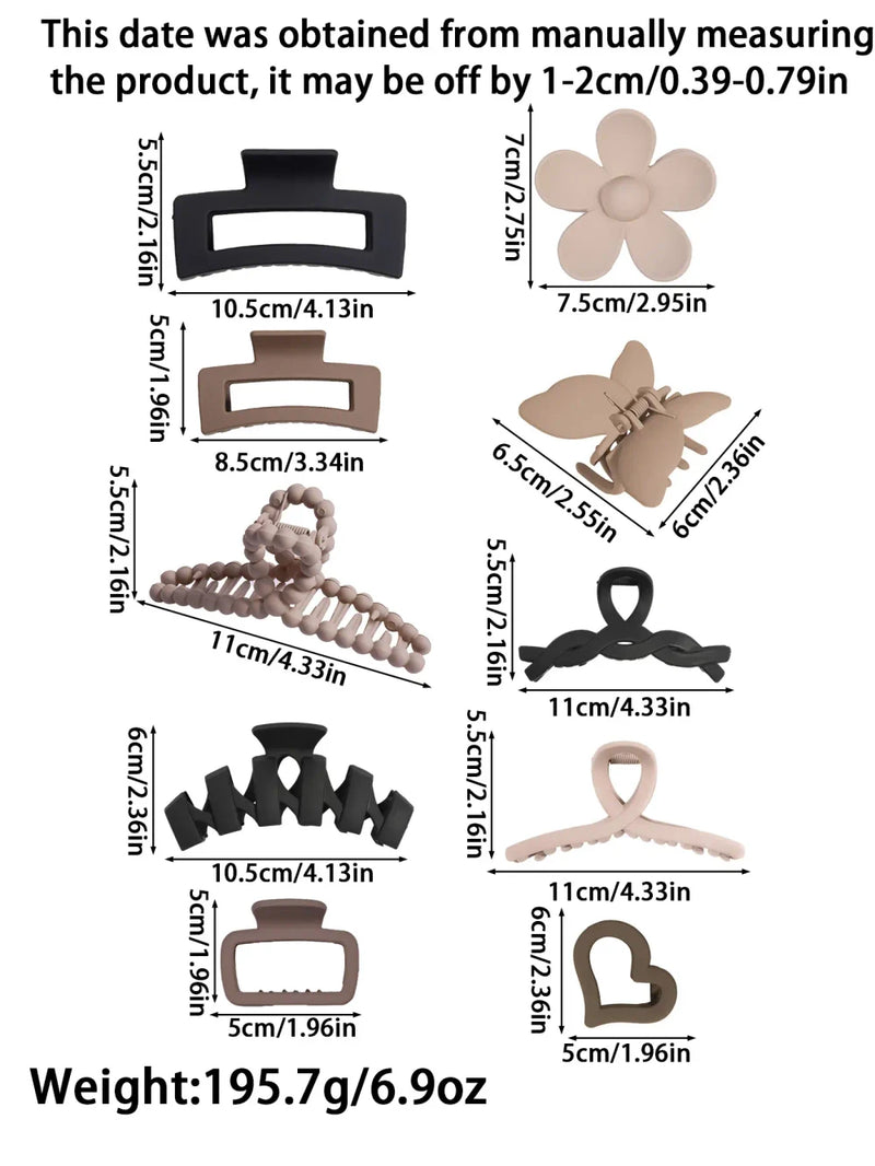 Whole Lot of Hair Matte Hair Claw Set