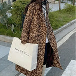 Leopard on the Loose Wool Blend Trench Coat