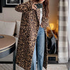 Leopard on the Loose Wool Blend Trench Coat