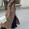 Leopard on the Loose Wool Blend Trench Coat