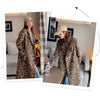 Leopard on the Loose Wool Blend Trench Coat