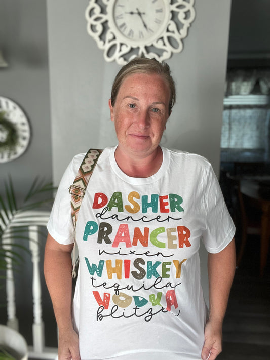 Reindeer and their cocktails Graphic tee FINAL SALE