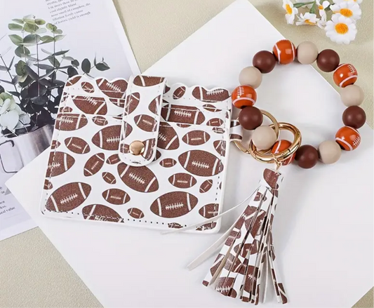Football Wallet Wristlet