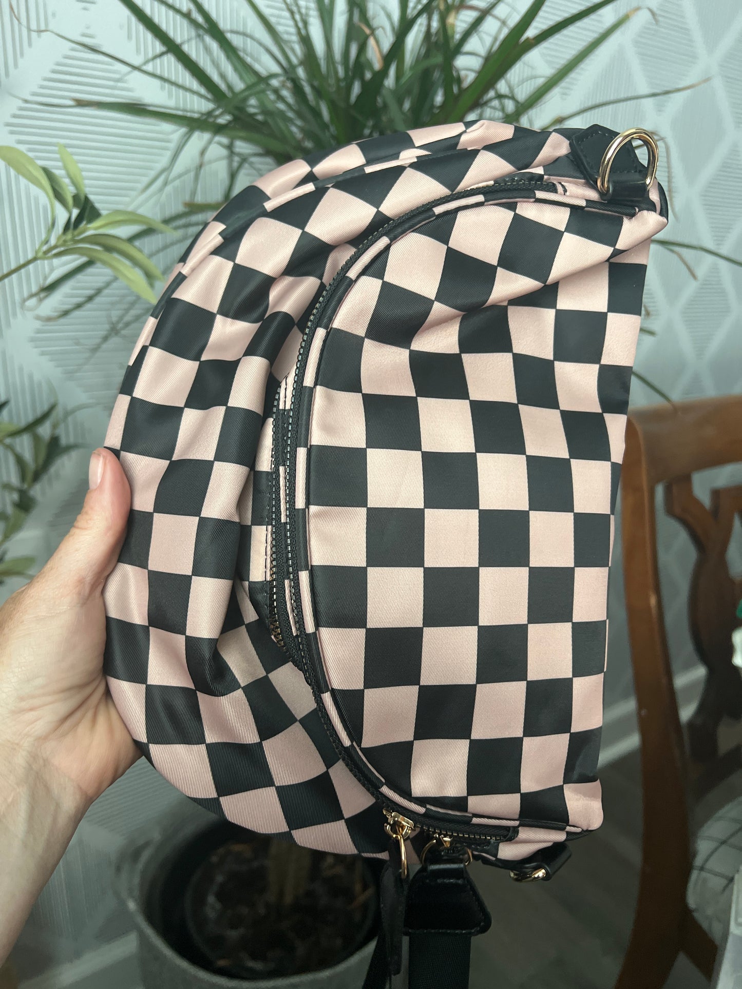 Carry Everything Large Checker Bum Bag 💚Mega Seller💚
