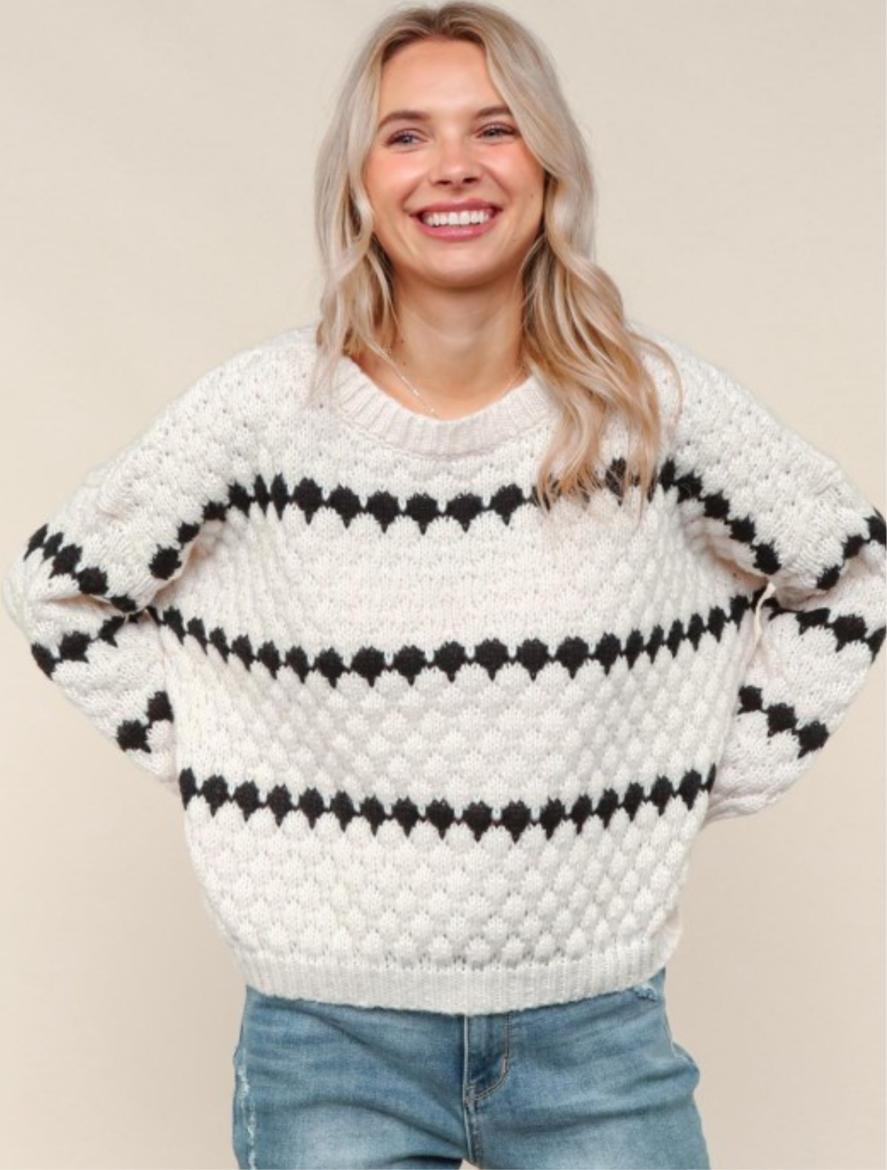 Cozy Chunky Weave Pullover Sweater