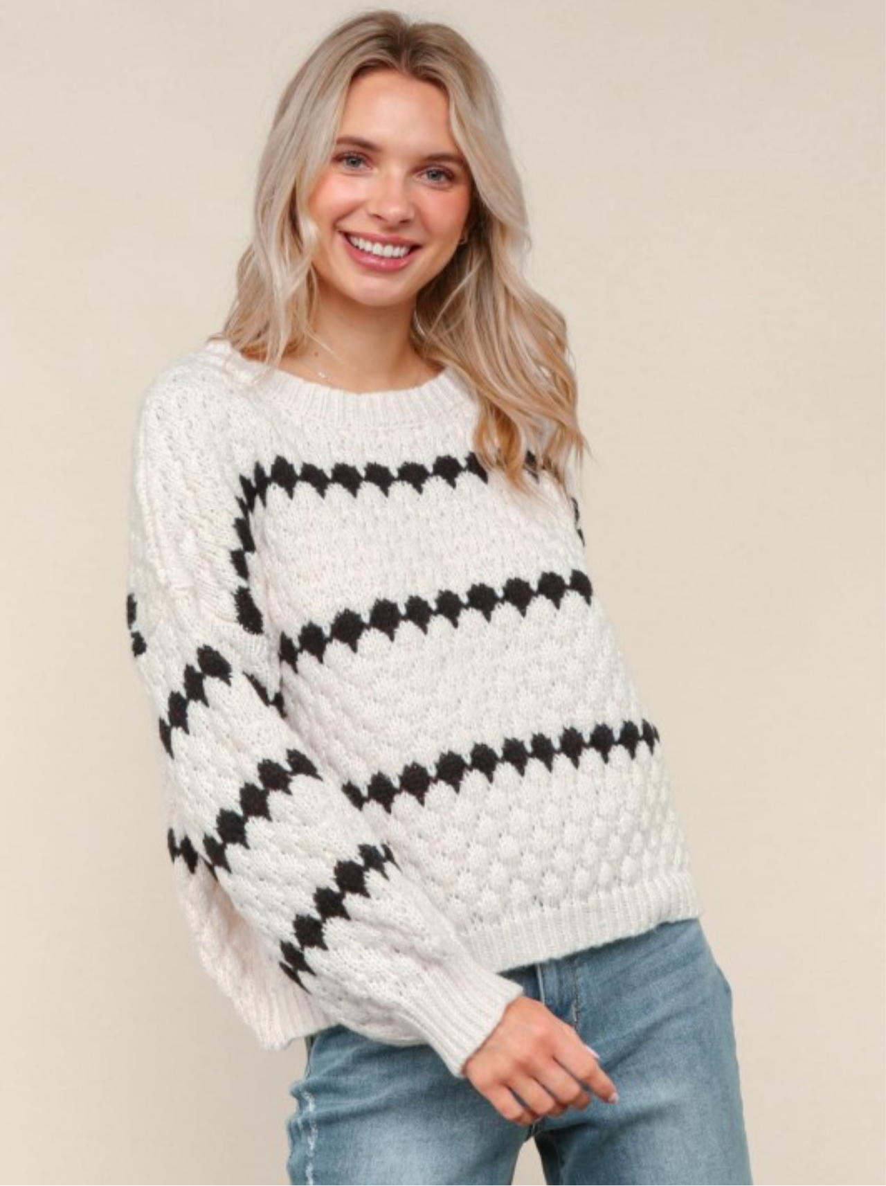 Cozy Chunky Weave Pullover Sweater