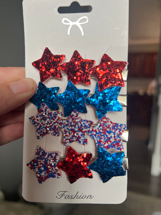 Stars and Stripes Forever Hair Clip Pack