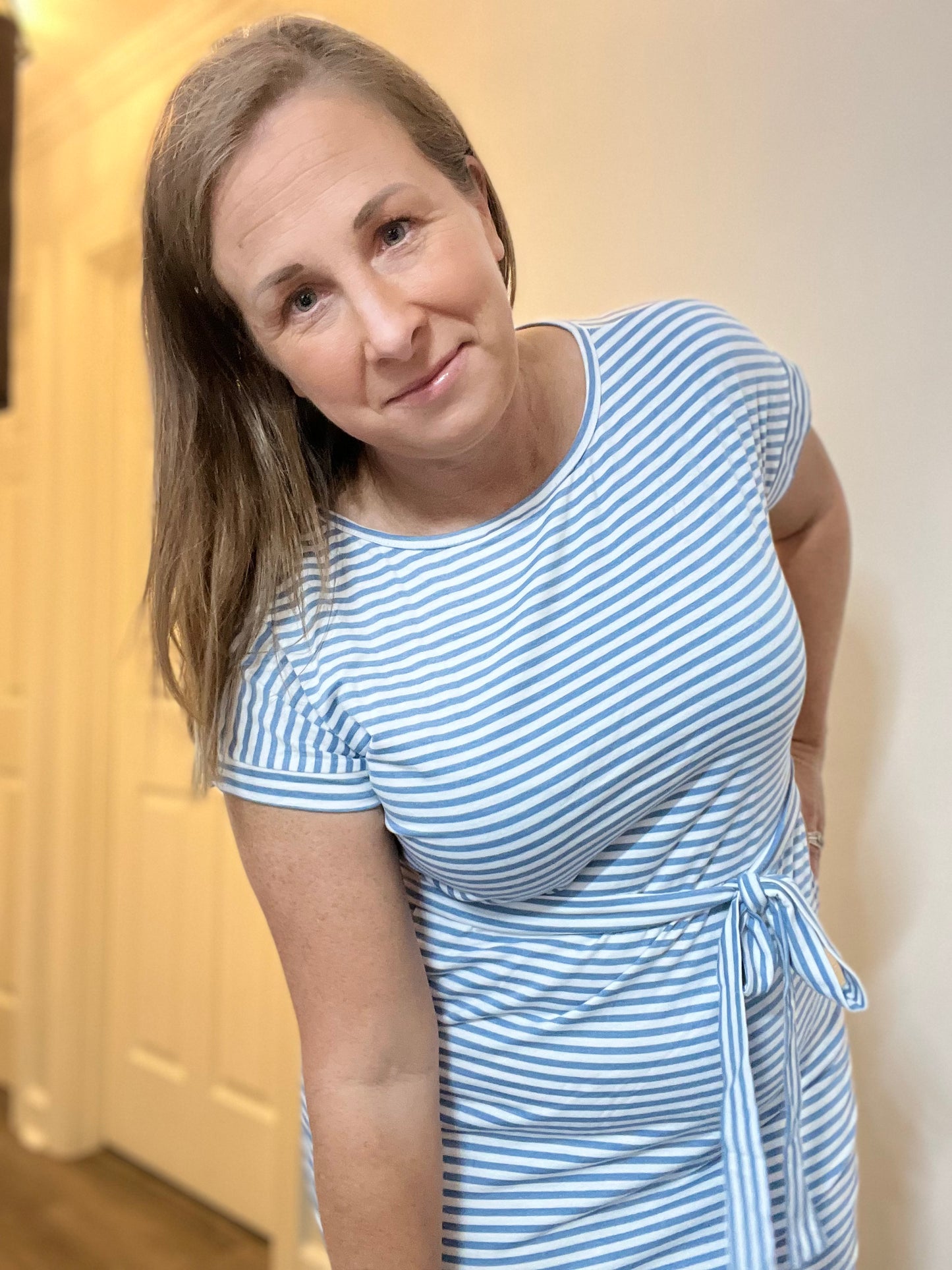 Cute As A Button Stripped Dress