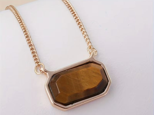 Eye of the Tiger Stone Necklace
