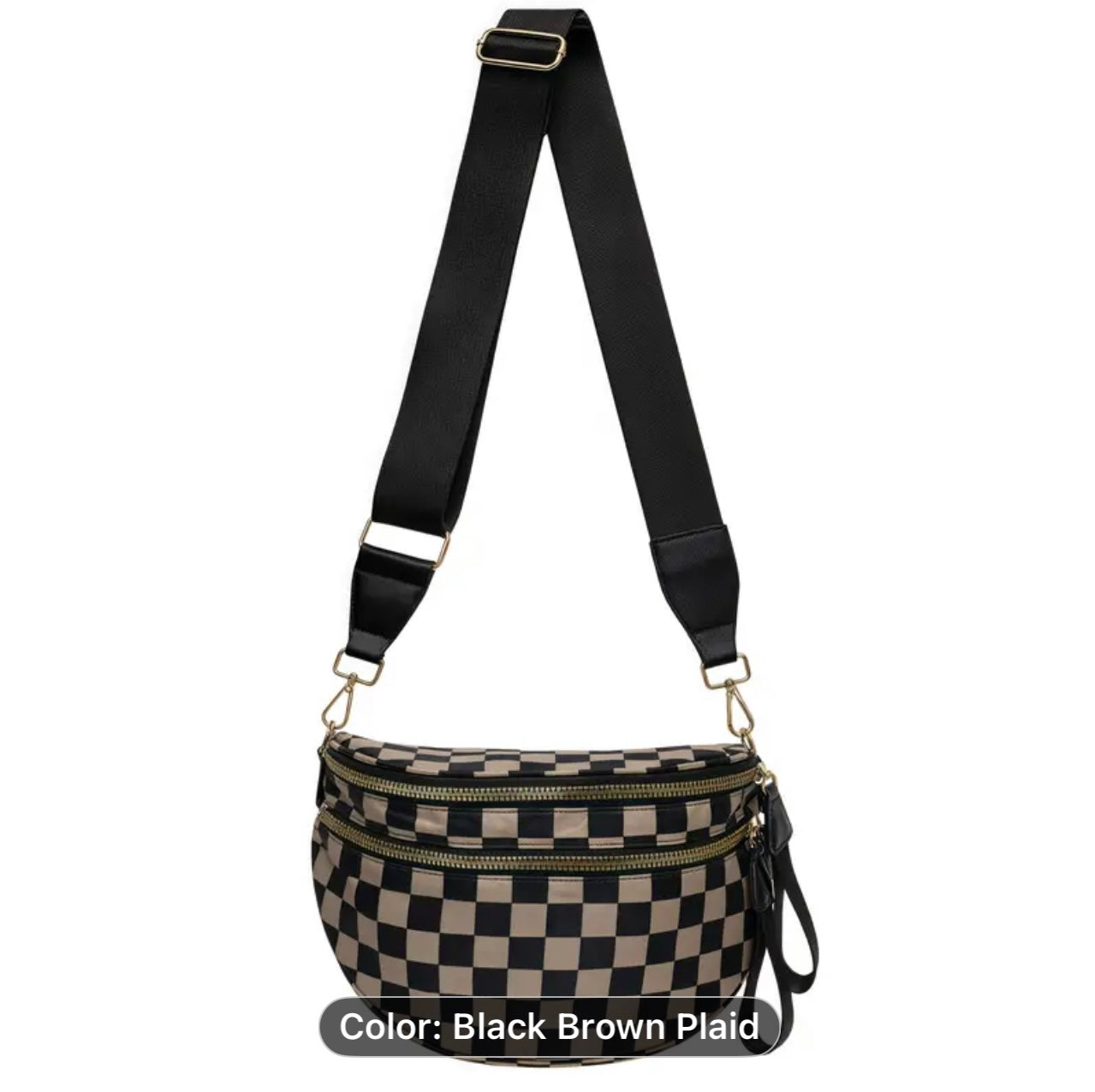 Checkered Large Bum Bag