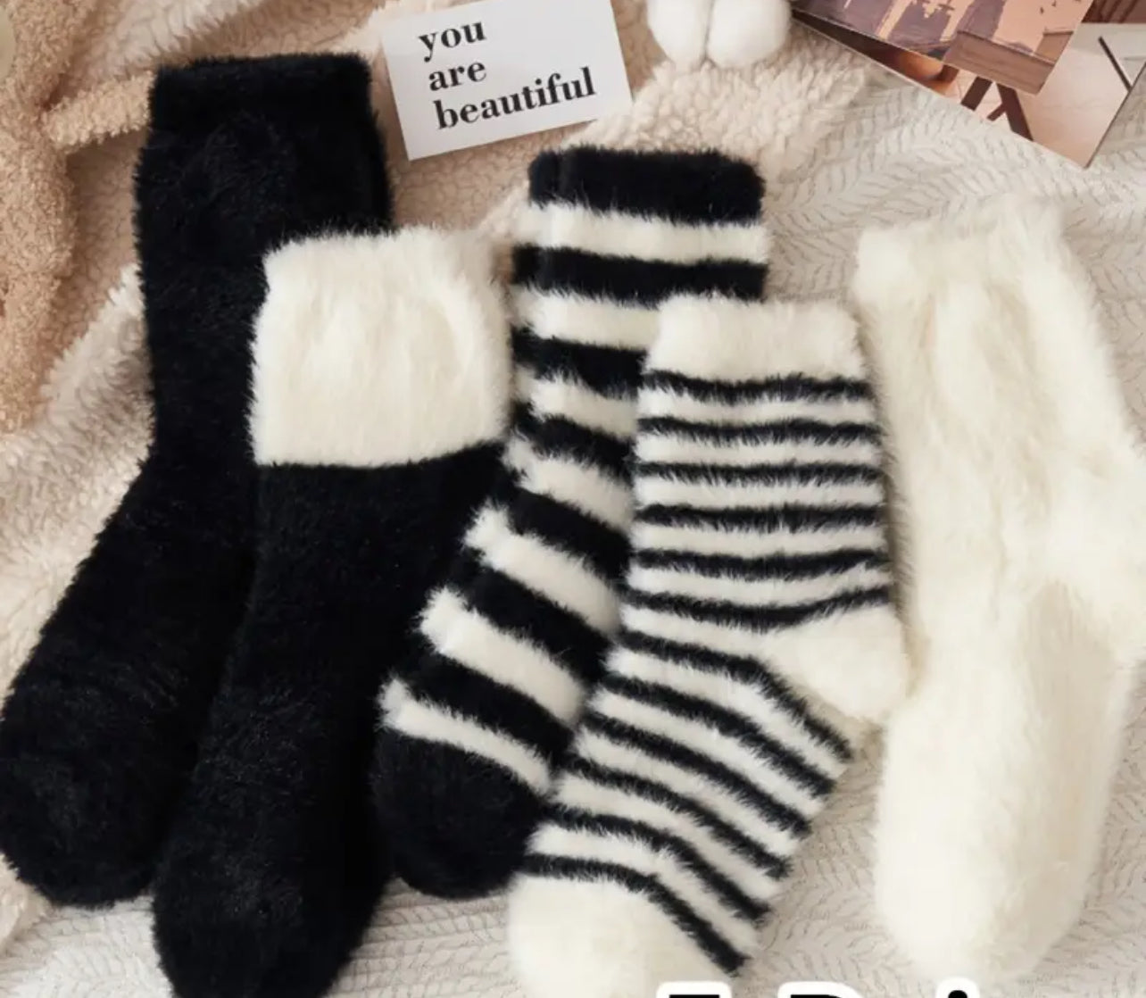 Perfect Winter Fuzzy Socks
