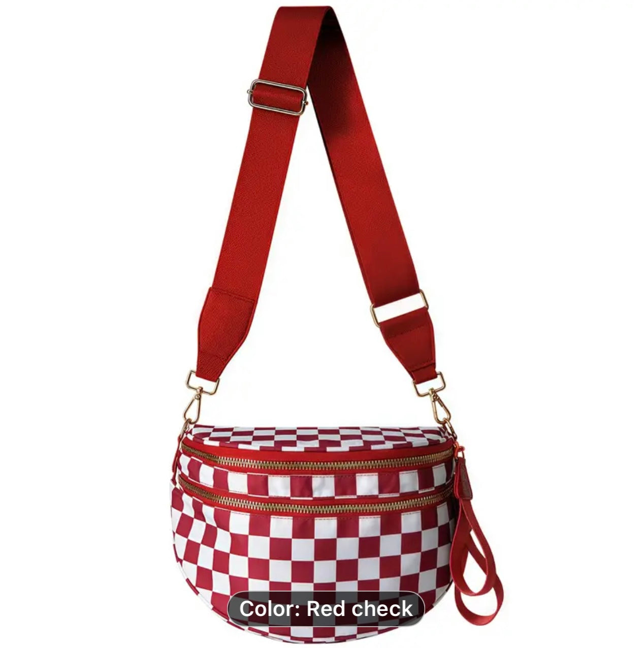 Checkered Large Bum Bag