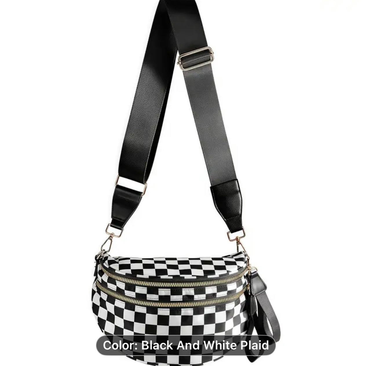 Checkered Large Bum Bag