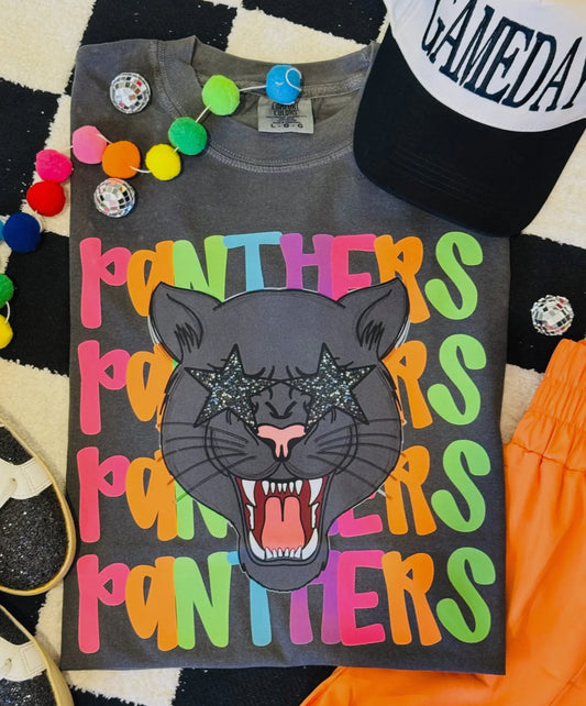 Rainbow Panthers Mascot Tee