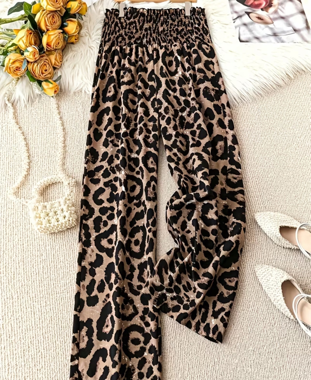 Welcome to the Jungle Wide-leg Leopard pant