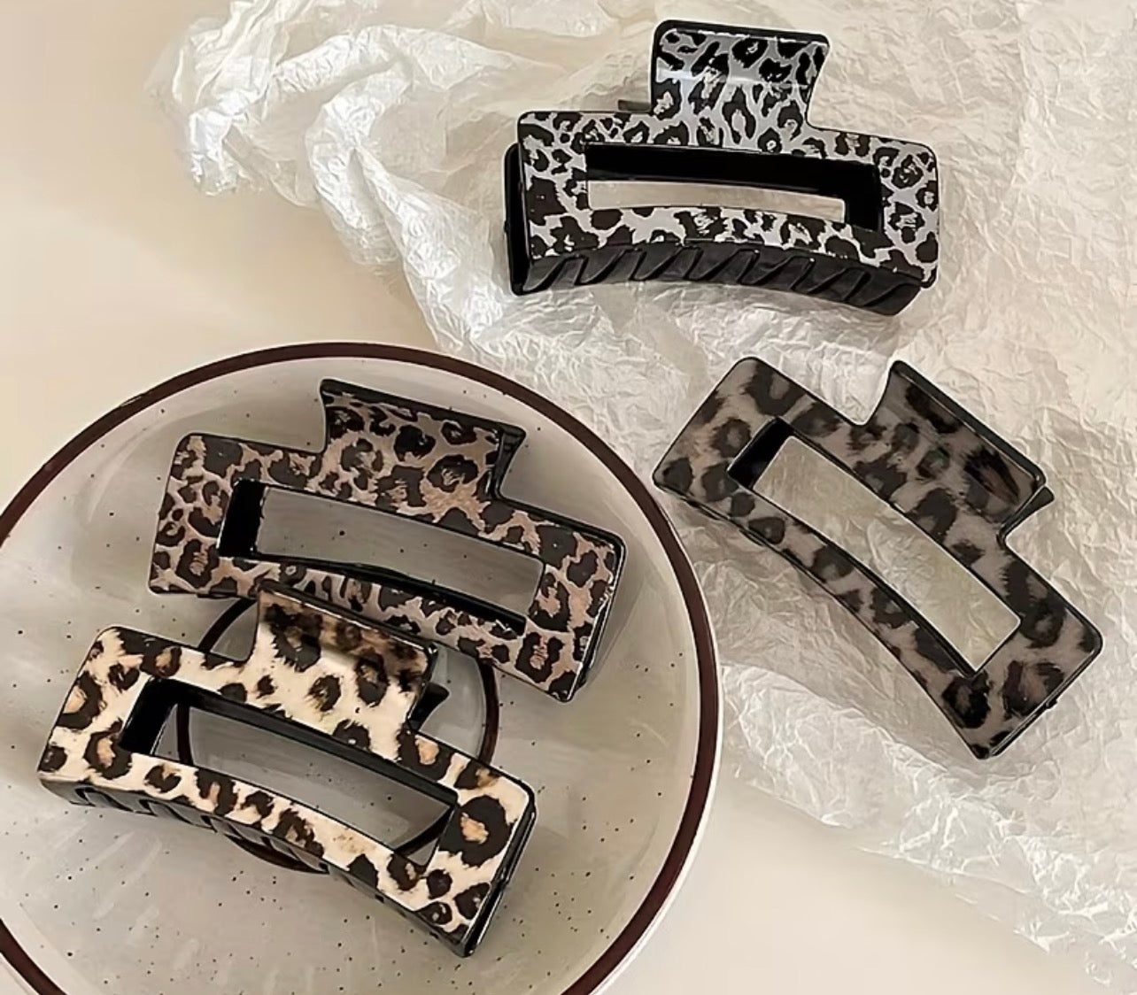 Spotted in Style Leopard Claw Clip