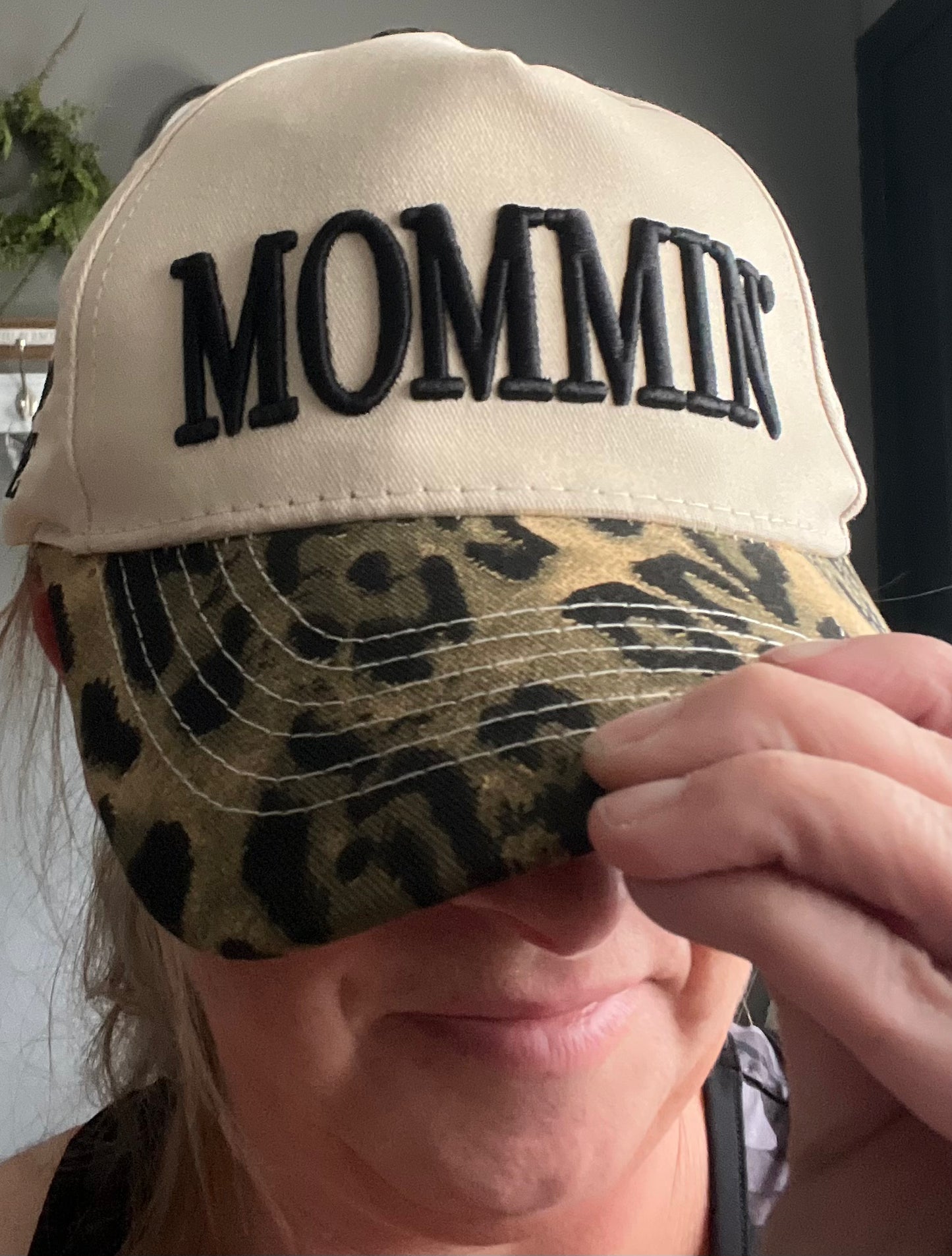 “Mommin” Embroidered Trucker Cap