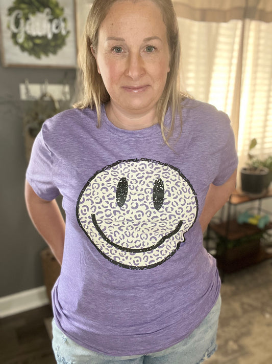 Smiley Face Graphic Tee FINAL SALE