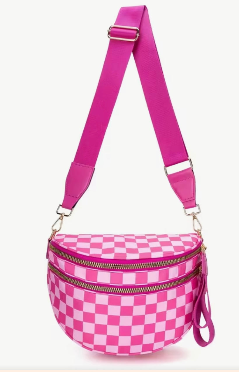 Carry Everything Large Checker Bum Bag 💚Mega Seller💚